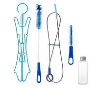 Generico Spazzola per la Pulizia a Sacca 'Acqua, Kit per la Pulizia a Sacca 'Acqua | Kit Spazzola per Bottiglie con Telaio per Asciugatura | Kit di per sacche idriche da Esterno per escursionis