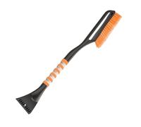Generico Spazzola per Neve e Raschietto per Ghiaccio per Parabrezza Auto, Strumento di rimozione Staccabile con Impugnatura ergonomica, Pulizia Invernale(Orange)