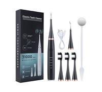 Generico Spazzolino Elettrico Ricaricabilevitality Pro,3 Modalità Di Spazzolamento,Batteria A Lunga Durata,6 Home Remover Oral Spazzolino Elettrico Testine Con Cavo Di Ricarica (Nero #2, One Size)