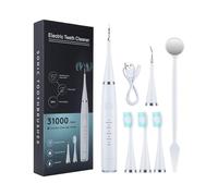 Generico Spazzolino Elettrico Ricaricabilevitality Pro,3 Modalità Di Spazzolamento,Batteria A Lunga Durata,6 Home Remover Oral Spazzolino Elettrico Testine Con Cavo Di Ricarica(Bianco #2)