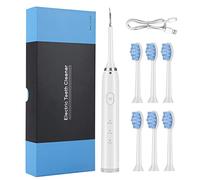 Generico Spazzolino Elettrico Ricaricabilevitality Pro,3 Modalità Di Spazzolamento,Batteria A Lunga Durata,6 Home Remover Oral Spazzolino Elettrico Testine Con Cavo Di Ricarica (Bianco #1)