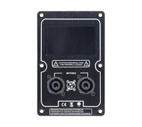 Generico Speaker Box, Audio Socket, Amplifier Wiring, Aluminum Alloy Build, 3.54x5.71 inches, Double 4-Core Input Panel for Stage, Studio, Recording Room, Sound System, Live Setup, Audio