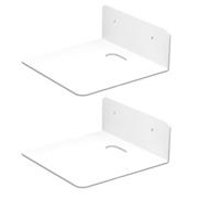 Generico Speaker Shelf - Acrylic 12.5cm, Wall Mount, Floating Shelf | Adhesive Installation, Space Saving, Strong Support, Camera For Monitor, Router, Phone, Projector, Home Use
