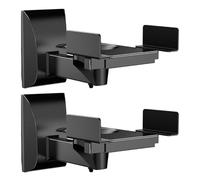 Generico Speaker Wall Mount, Surround Sound Brackets, 2 Pieces Heavy Duty Metal Build with Adjustable Tilt Design, Audio Holder for Home, Theater Venue and Entertainment Use, Color Black