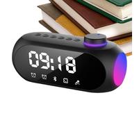 Genérico Speaker with Clock - ABS, Wireless Digital Alarm Night Light | Clock Speaker with Type-C Charging, Home Audio Alarm Display For Bedroom, Living Room, Office, Dormitory, Hotel, Study