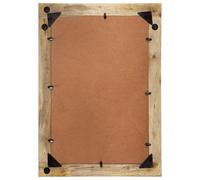 Generico Specchio 70x50 cm in Legno Massello di Mango e Vetro,Marrone,5.93kg,351982