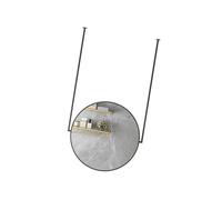 Generico Specchio bifacciale rotondo a parete for bagno, specchi HD montati a soffitto, for bagni, guardaroba, soggiorno(Color 2,50x50cm)