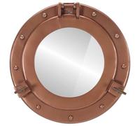 Generico Specchio da Parete Design Oblò Ø30 cm in Alluminio e Vetro,Specchi-357856