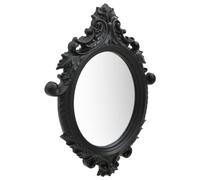 Generico Specchio da Parete Stile Castello 56x76 cm Nero,Nero,3.9kg,320359