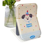 Genérico Specchio Da Viaggio con Luce | Pieghevole Portatile Specchio Da Tavolo | Articoli Di Bellezza per Parrucchiere Bagno Camera Residenza Universitaria Hotel Uffici SPA Studio Zaino