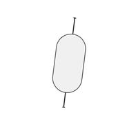 Generico Specchio decorativo ovale da parete, specchio da bagno ad alta definizione, chiaro e pratico, for il soggiorno dei bagni del guardaroba hotel domestico(Color 2,50x80cm)