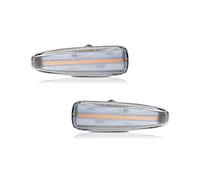 Generico Specchio Luci Per Mistubishi Per Outlander Sport Per Mirage Per Lancer Per Evolution X Luce Segnale di Girata Della Lampada Auto Indicatore Laterale Dinamico(Clear Lens)