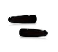 Generico Specchio Luci Per Mitsubishi Per Lancer Per Evo X Per Mirage Per Outlander Ambra Indicatore Laterale Luce Segnale Girata E Paraurti Rosso Riflettore Coda/Freno(2 PCS Black Side Marker)