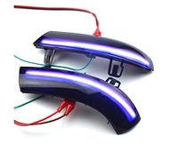 Generico Specchio Luci Per VW Per GOLF 5 Per GTI Per Jetta MK5 Blu Dinamico Indicatori Direzione Blinker Acqua Che Scorre Lampeggiante Luce Per Passat B5. B6(Blue Yellow)