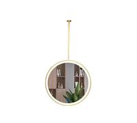 Generico Specchio Rotondo Da Soffitto, Specchio Decorativo Da Parete Con Luce Monofacciale For Ingresso Soggiorno, For Decorazione Domestica E Guardaroba D'ingresso(Gold,60x60cm)