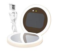 Genérico Specchio UV per test di protezione solare con luce LED, specchio per trucco compatto, per donne, ragazze, mogli, madri, salotto, casa, viaggi, bagno