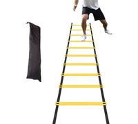 Genérico Speed Ladder - Exercise Ladder | Instant Set-up Exerciser | Agility Footwork Trainer For Football and Tennis, PP Nylon Build with Storage Bag, Supports Youth and Adult Fitness Drills