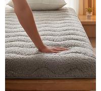 Generico Spesso Materasso Futon Giapponese Da 4 Pollici, Soffice Materasso Da Pavimento Con Struttura a 5 Strati per L'alleggerimento Della Pressione, Materassino Tatami Pieghevole(Gray,150x200cm)