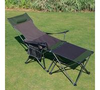 Generico Spiaggina Mare Pieghevoli Portatili for Adulti, Sdraio da Giardino da Esterno con Seduta e Schienale Reclinabili, Borsa Portabicchieri e Custodia