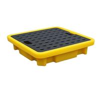 Generico Spill-Proof Oil Containment Tray, Leakproof Polyethylene Platform with Drain Outlet, Stackable Design for Industrial & Garage Oil Spill Cleanup, Heavy-Duty, Durable & Easy to Store