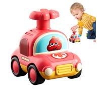 Generico Spingi macchina, Spingi e vai macchina | Press and Go Auto per bambini | Design di dinosauri Auto push and go, premi e vai Veicoli dei cartoni animati Giocattoli con fischietto per bambini