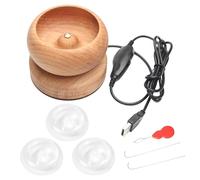 Generico Spinner Elettrico per Perline - | Filatore AutomaticoDi Legno per La Creazione di Gioielli, Caricatore Veloce con velocità Regolabile per Braccialetti Fai-da
