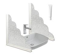Generico Splash Guard for Bathtub | 2 Pieces Self-Adhesive,Shower Corner Water Guard | Shield for Tub Corner Laundry Room Sink Home RV