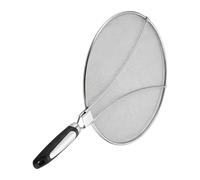 Generico Splatter Guard, Stainless Steel Fine Mesh Protector, 11.41inch Grease Oil Splash Shield with Heat Resistant Handle Design, Sturdy Kitchen Safety System, Cooking Protection Tool for Use