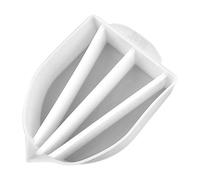 Generico Split Cup, Fluid Painting Crafts, Silicone Mixing Cup with 4 Channels, Reusable Pouring Tool for Resin Art, Mold Making, Creative School Projects, 5.12x3.54x1.54 inches, White, Mixed Color