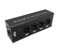 Generico Splitter Box 4 - Forniture di Rete in Lega di Alluminio ad Alta Velocità - 4 Canale A Connettore RJ45 - Per Monitor Proiettore Laptop Tablet Telefono Sala Riunioni Home Theater