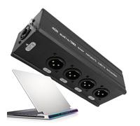 Generico Splitter Box 4,Per Computer Ad Alta Velocità E Stabili - Convertitore Da 4 A RJ45 | Per Palco Monitor Proiettore Laptop Tablet Telefono Sala Riunioni Casa Aula