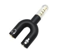 Generico Splitter jack per cuffie - Adattatore audio ad alta fedeltà tipo U | Audio Jack Splitter Laptop PC Telefono Computer Tablet Donne Uomini Coppie Famiglia