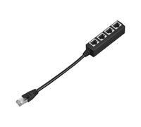 Genérico Splitter LAN, adattatore passivo da 1 a 4, splitter LAN Ethernet ad alta velocità, per TV, PC, router, presa , hub, casa, ufficio, camera da , sala conferenze