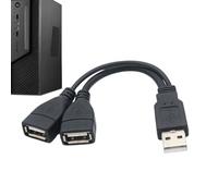 Genérico Splitter USB per auto, divisorusb2 in 1 uscita, cavo e divisorusb2 in 1 uscita, cavo splitter per tastiera, computer portatile, USB Versatile, usbFemmina A usbMaschio, cavo splitter per