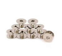 Generico Spoline, Bobine, Rocchetti in Metallo per Macchine da Cucire Singer 31K, 31K15, 31K32, 31M15, 31M32, 331K24, 331K16 | 10 Pezzi | L 20mm x H 11mm | Singer Catania
