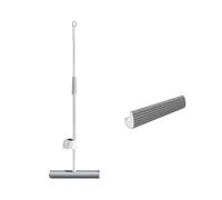 Generico Sponge mop， Mocio for la Pulizia dei Pavimenti, Spugna for strizzare, Lavaggio Senza Lavaggio, Pigro con Teste, Utensili for Il Bagno ，for Floor Cleaning(B)