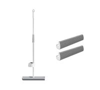 Generico Sponge mop， Mocio for la Pulizia dei Pavimenti, Spugna for strizzare, Lavaggio Senza Lavaggio, Pigro con Teste, Utensili for Il Bagno ，for Floor Cleaning(C)