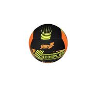 Generico Sport One Neosplash Pallone da Sport, Design Nero con Dettagli Arancioni e Gialli
