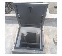 Generico Sportello di Accesso al Tetto per impieghi gravosi - Copertura per lucernario Resistente alle intemperie, Copertura per tombino Industriale/Uscita Cantina in Acciaio zincato (65x70 cm) per s