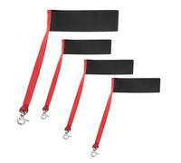 Generico Sporthandschoen Veiligheidsriem - Polyester Zwart Rood | Verstelbare Handschoenriem Accessoires Met Anti-Verloren Functie Voor | Elastische Pols Handboeien Riemen Voor 4X Sporthandschoenen
