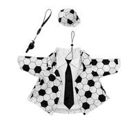 Generico Sporty Goose Uniform, Athletic Soccer Apparel Set, 22.12 Inches Outfit with Small Whistle, Soft Fabric Player Costume, Decorative Accessory with Team Style, Lawn Ornament for Porch and Yard