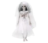 Generico Sposo Scheletro Arredamento di Nozze Gotico Stoffa Spettrale Carino Ghirlanda Decorazioni Spettrali Impostore Scheletro di Halloween Calderone Figurina Casa Corpo Bianca Poliestere