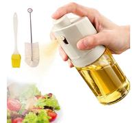 Generico Spray Per Olio da Cucina - 230ml Dispensatore Chiaro Antigoccia per Alimenti con Pennello - Dispensatore Olio Da Cucina - per Friggere Cuocere Grigliate Cocktail Aceto Burro Pulizia