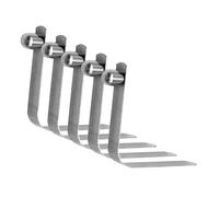 Generico Spring Clips - 5 Pieces V Shape Positioning Clamps | Adaptable Tent Pole Clips, Breakage Resistant Positioning Lock Pin for Camping Kayak Tent Outdoor Canopy Awning Boat Tube