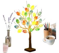 Generico Spring LED Egg Tree - Battery And USB Powered Easter Centerpiece | 24in Bendable Branch Lights with Table Mantel, Tabletop Ornament, Fireplace Bedroom Nursery Holiday Seasonal Display