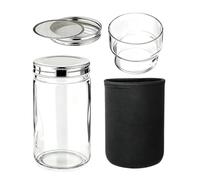 Generico Sprouting Jar Kit - 26oz Wide Mouth Germination Jars with Lids, Broccoli Sprouts Growing Kit with Blackout Sleeve for Home Gardening Kitchen Indoor Balcony Backyard Growing