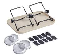 Generico Sprouting Jars with Wide Mouth - Sprouts Growing Kit, Germination Kit with Tray, Stainless Steel Stand, Seedling for Beginners