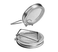 Generico Sprouting Lid - Mesh Germination Screen, 2 Pieces Reusable Wide Mouth Cover | Sprouting Lid For Indoor Gardening Hydroponics Outdoor Home Greenhouse Seeds Growing Jar Strainer Sieve Top