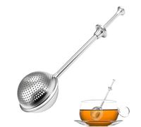 Genérico Spruzzatore per cottura - Dispenser a maglia fine in acciaio con comando a molla | Spolveratore agitatore per zucchero in polvere | sale, pepe, amido, spezie, tè, cacao