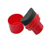 Generico Spugna for lucidatura cerchi auto, con coperchio, for lavaggio pneumatici, con ventosa e acqua, for lucidatura pneumatici, compatibile con strumenti for la pulizia dell'auto.(Red)